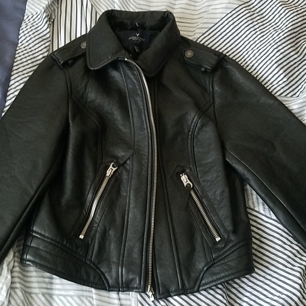 NWOT American Eagle Leather Jacket
